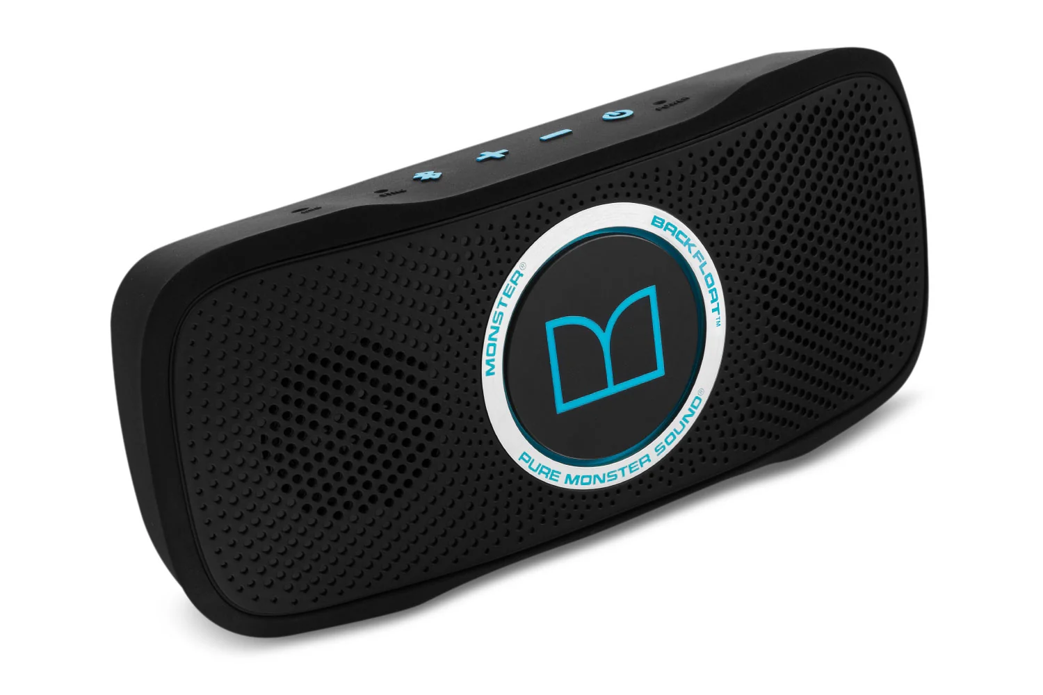 Monster SuperStar BackFloat Bluetooth Speaker - Black with Neon Blue - Image 2
