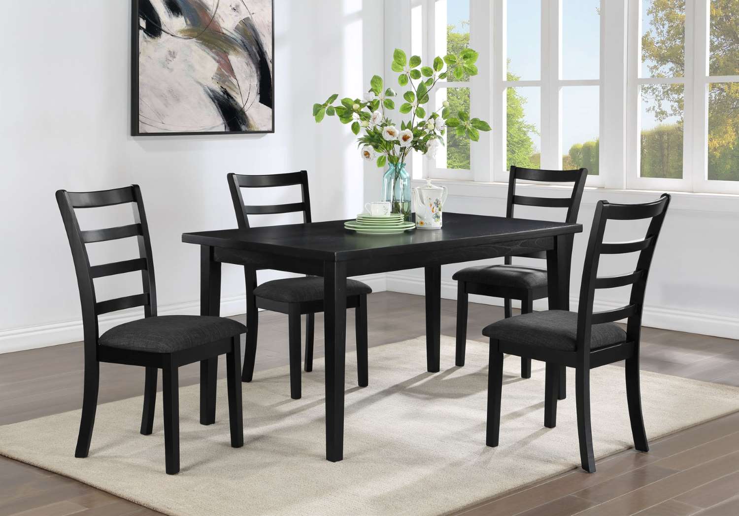 Natalia Dining Table - Black - Image 2