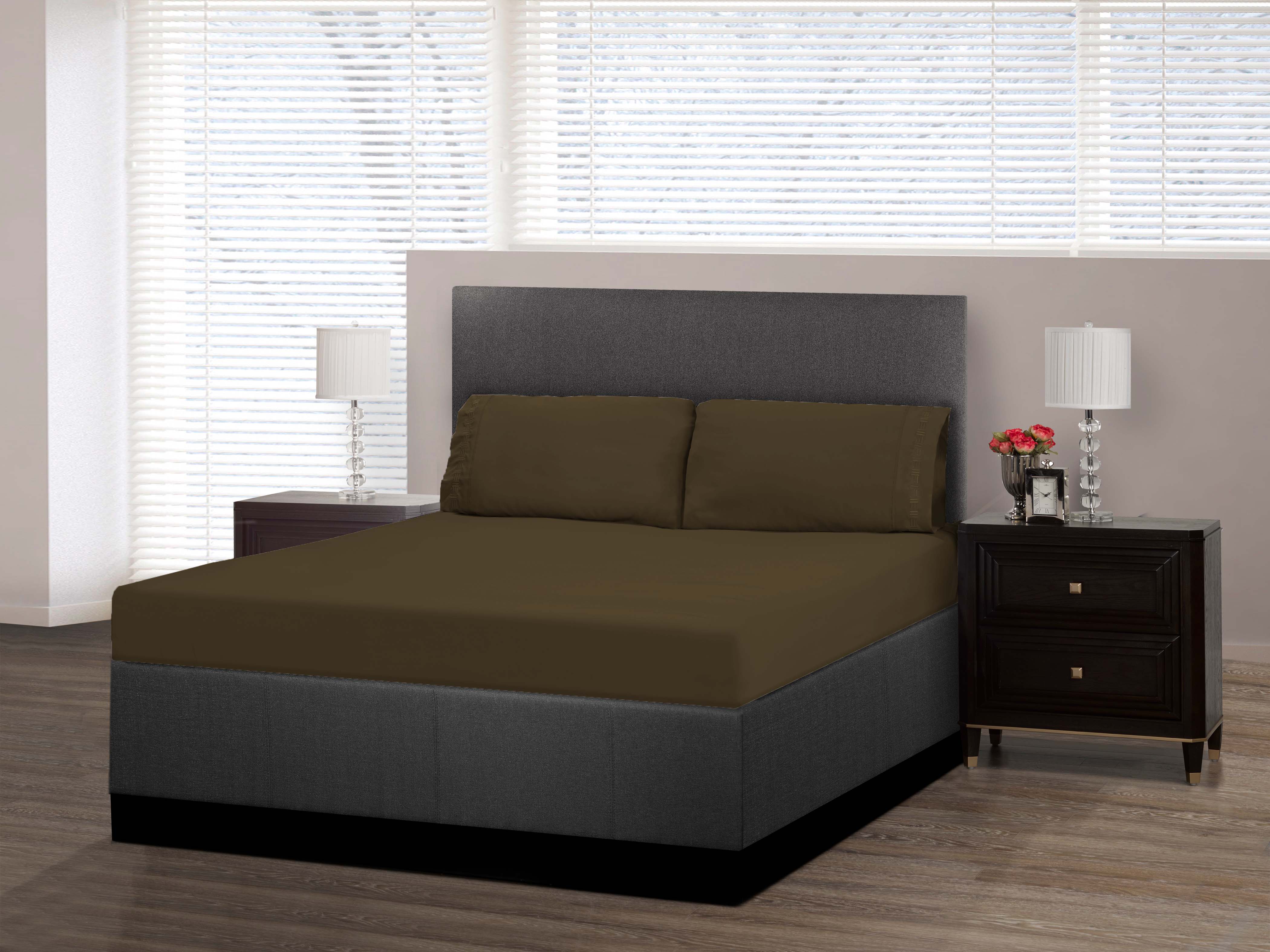 Nilus King Sheet Set - Brown - Image 2