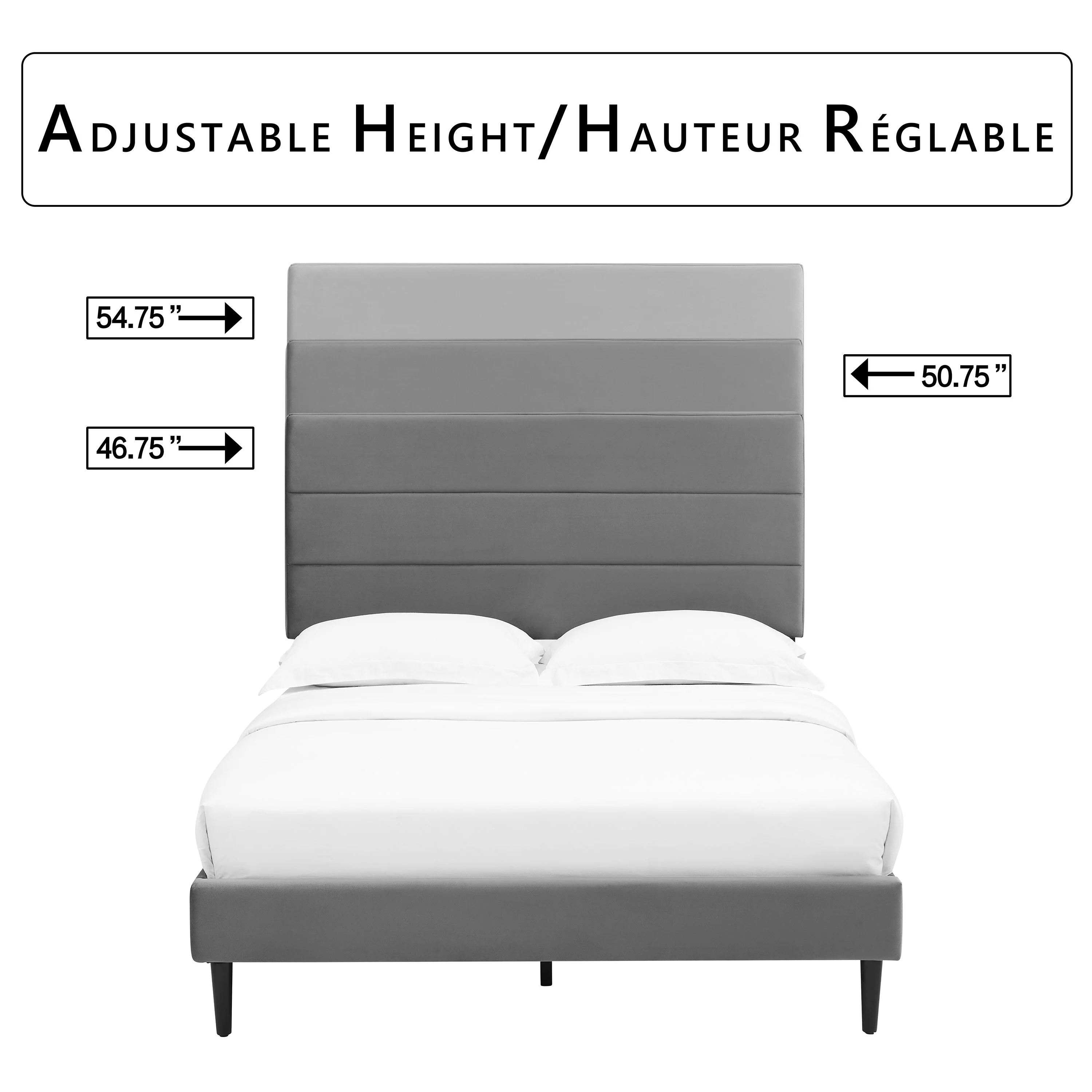 Nori 3-Piece Full Bed - Grey - Image 5
