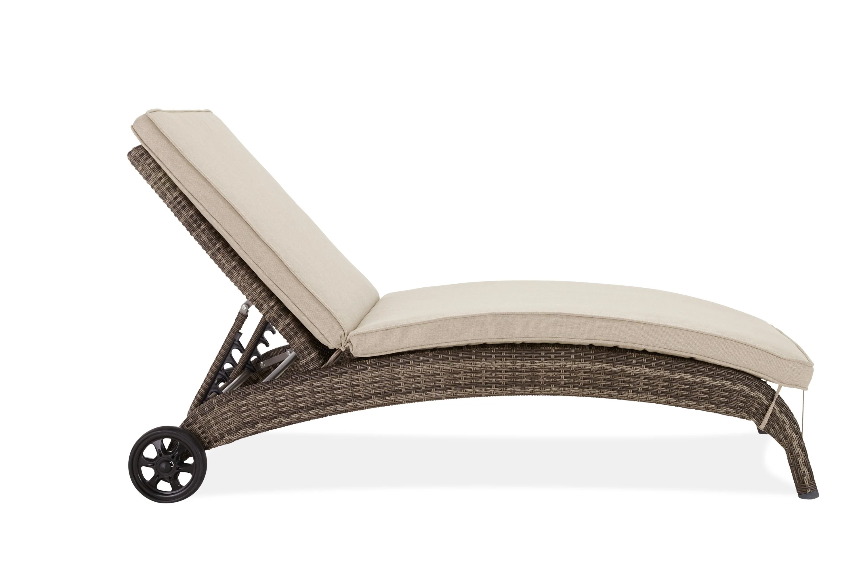 Orion Outdoor Sun Lounger - Beige - Image 2