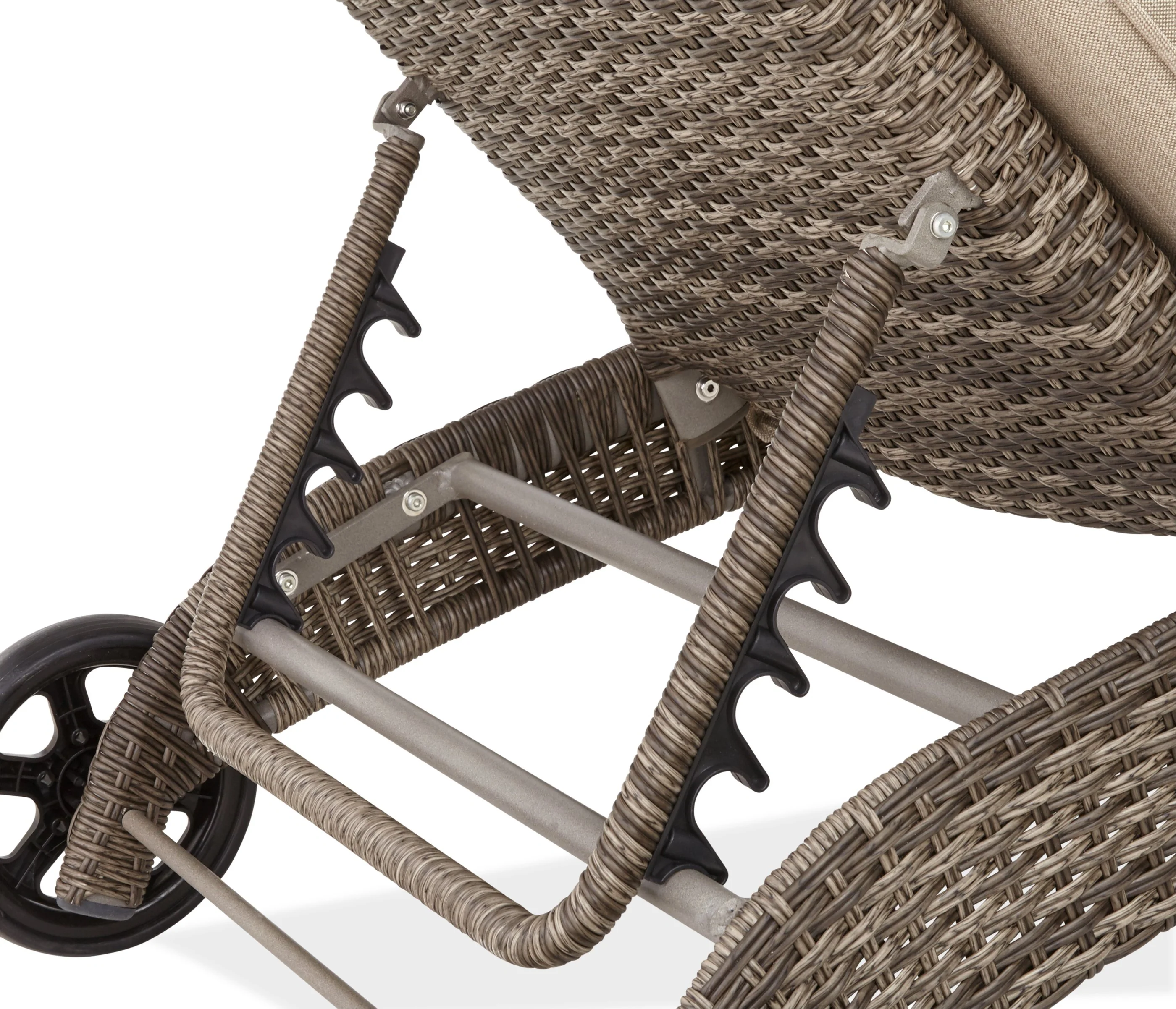 Orion Outdoor Sun Lounger - Beige - Image 3