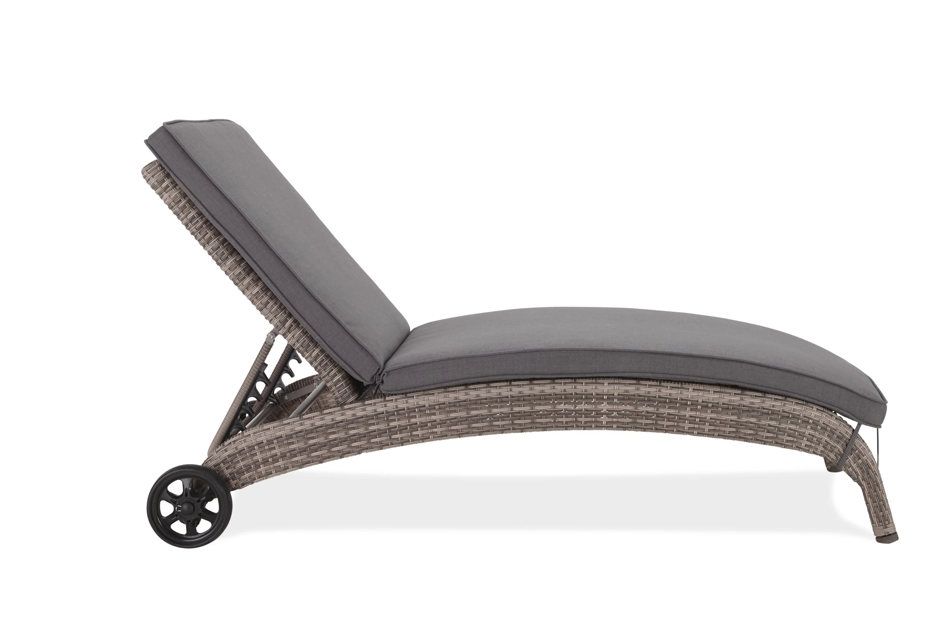Orion Outdoor Sun Lounger - Grey - Image 2