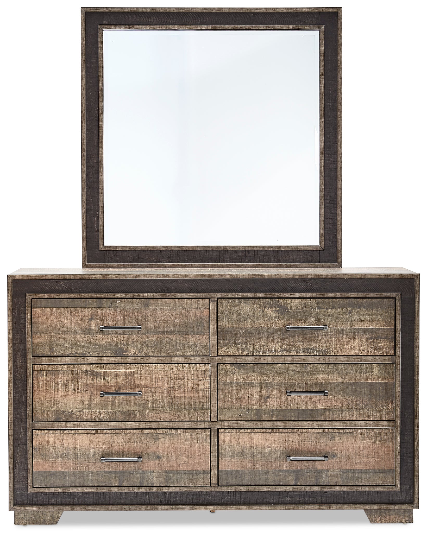 Orlando 6-Piece King Bedroom Package - Weathered Brown - Image 4