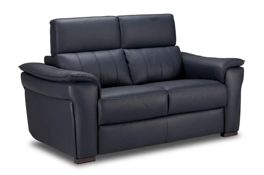 Orlando-Ray Leather Sofa and Loveseat Set-Blue - Image 3