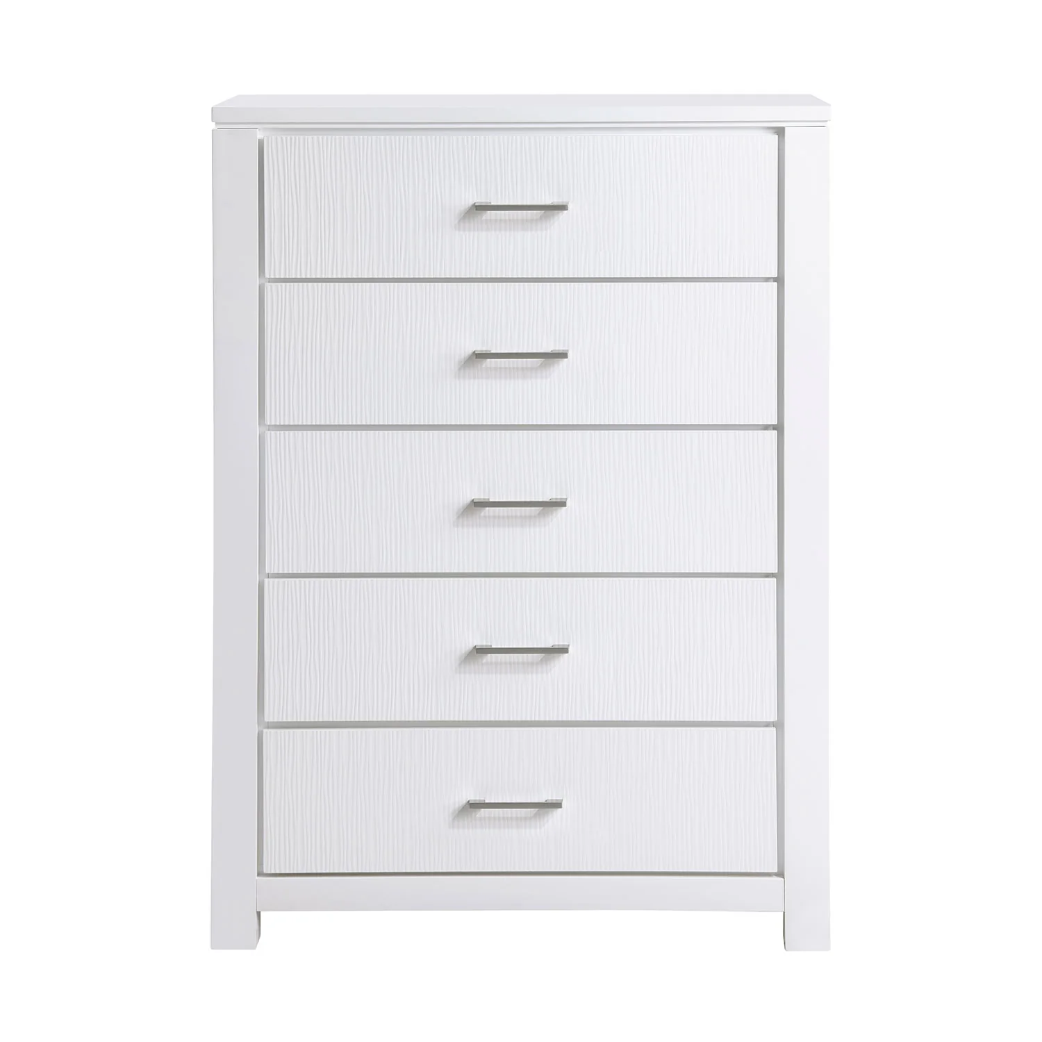 Paris 5-Drawer Chest - White - Image 2