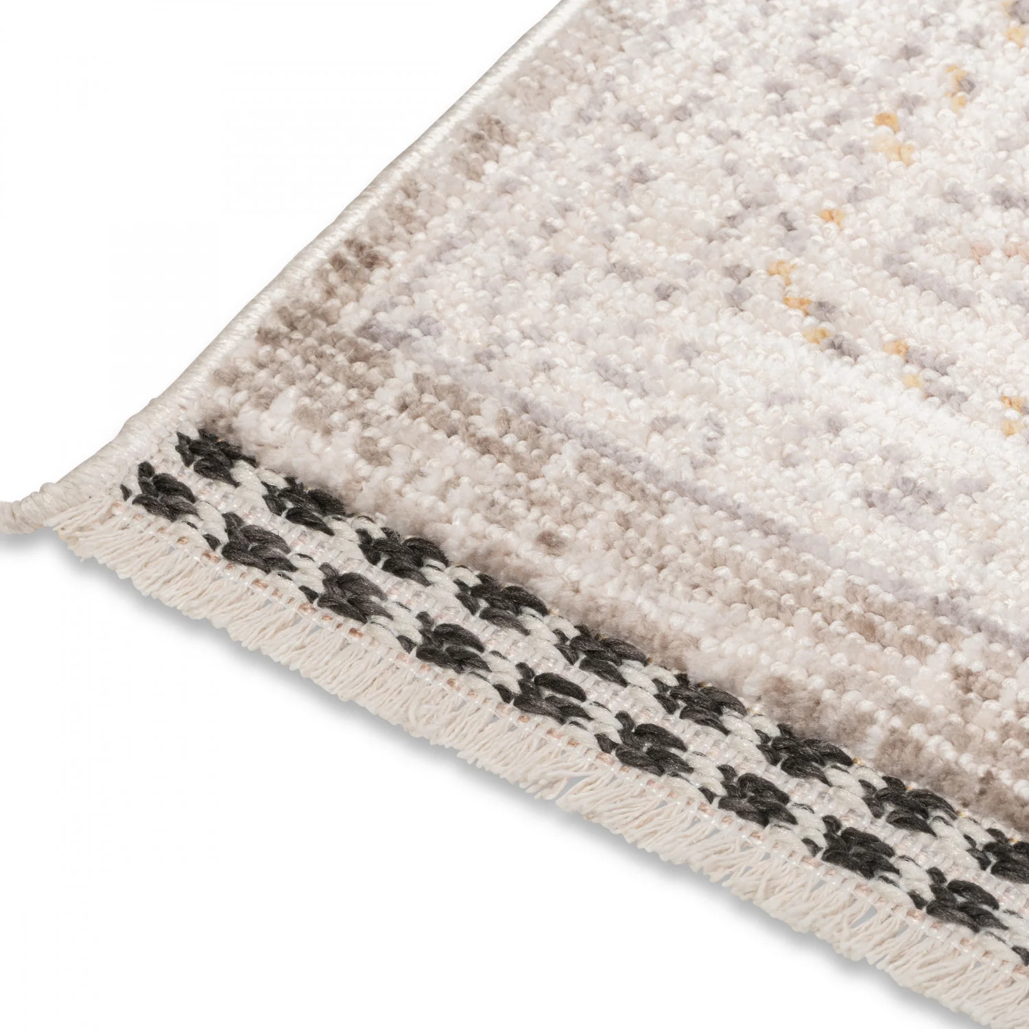 Poetic Bordered Rug - 9' x 12' - Antique White/Brown - Image 3