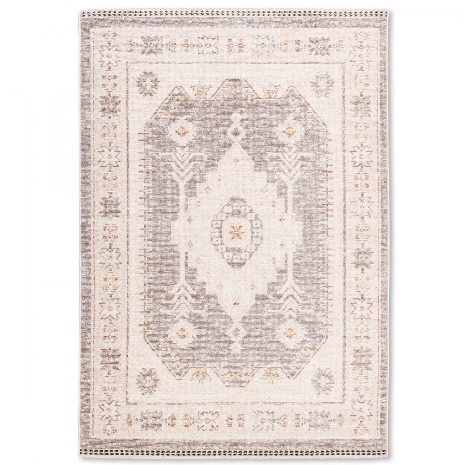 Poetic Classic Rug - 9' x 12' - Antique White/Brown