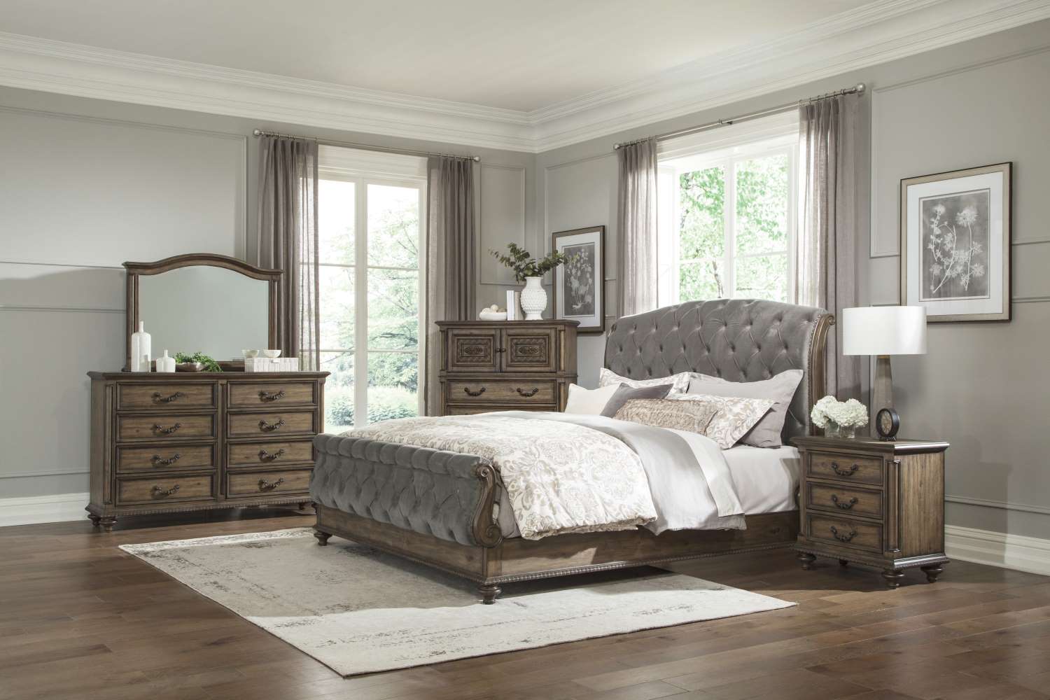 Rachelle Night Table - Pecan - Image 2