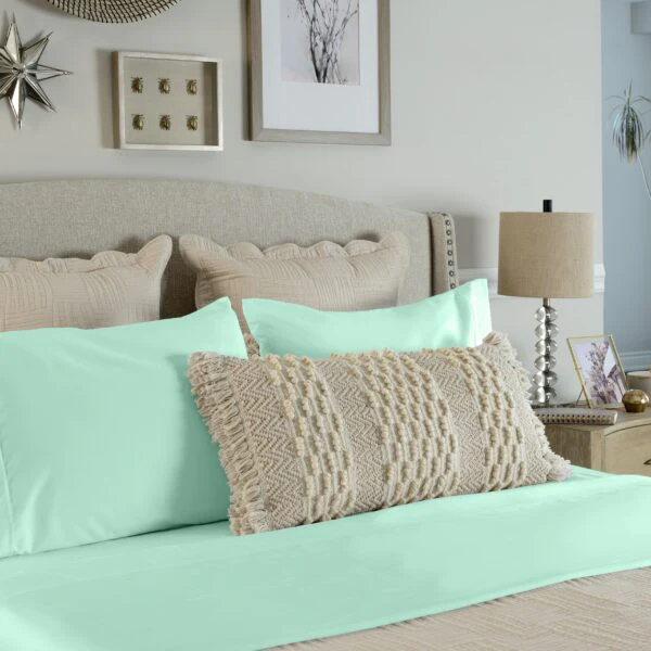 Rize Queen Sheet Set - Light Green