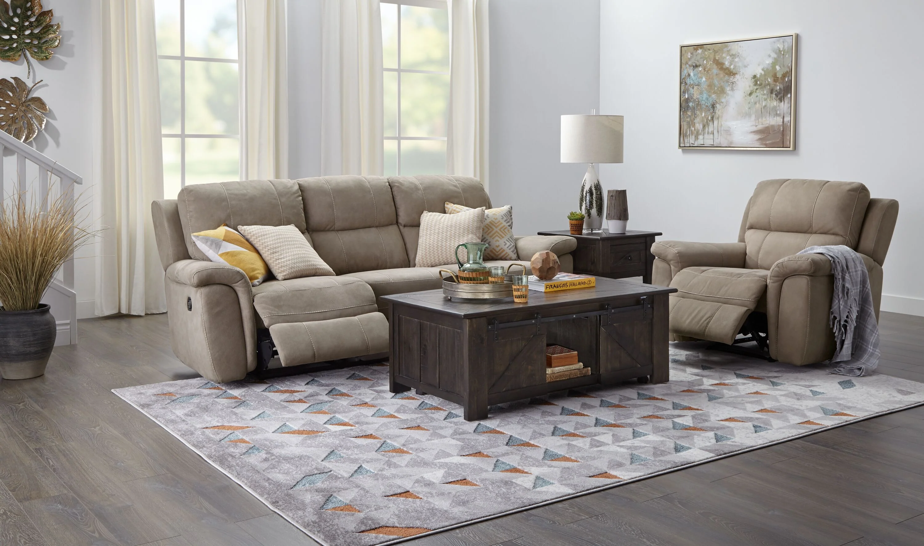 Roarke Recliner - Silver Grey - Image 2