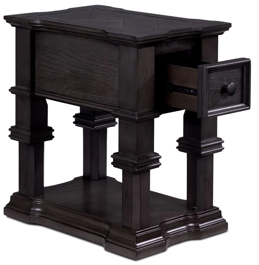 Roman 22" Chairside Table - Grey - Image 2