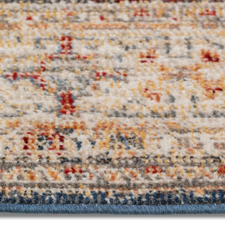 Salsa Medallion Outdoor Rug - 8' x 10' - Red/Blue - Image 4