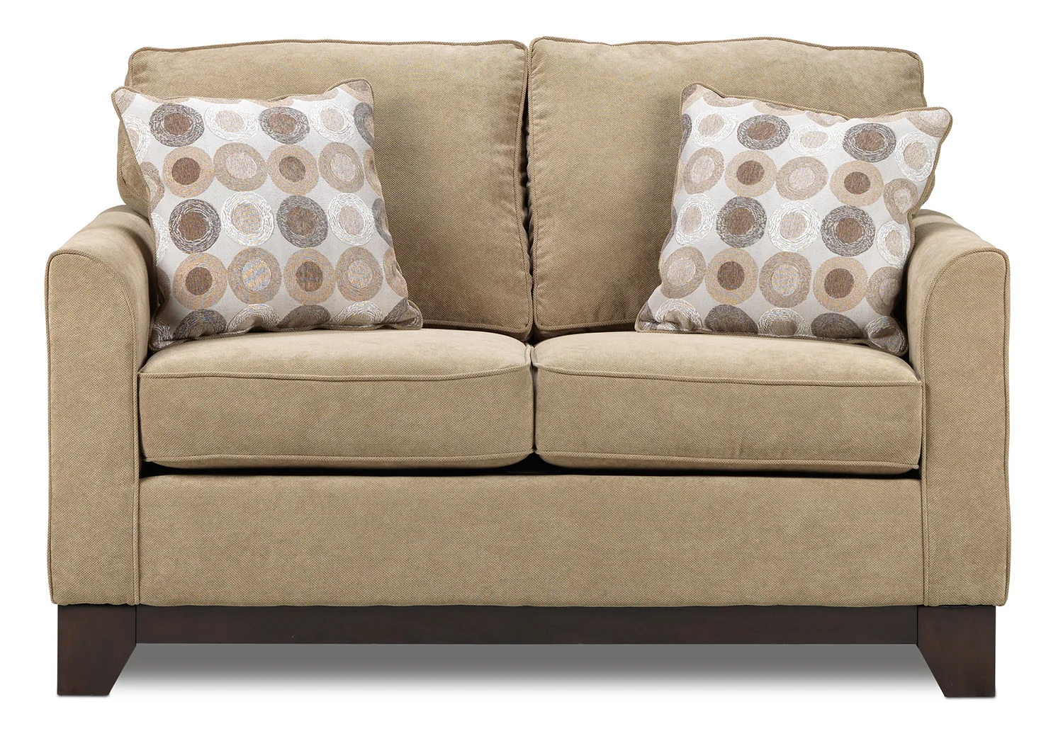 Sand Castle Loveseat - Light Brown