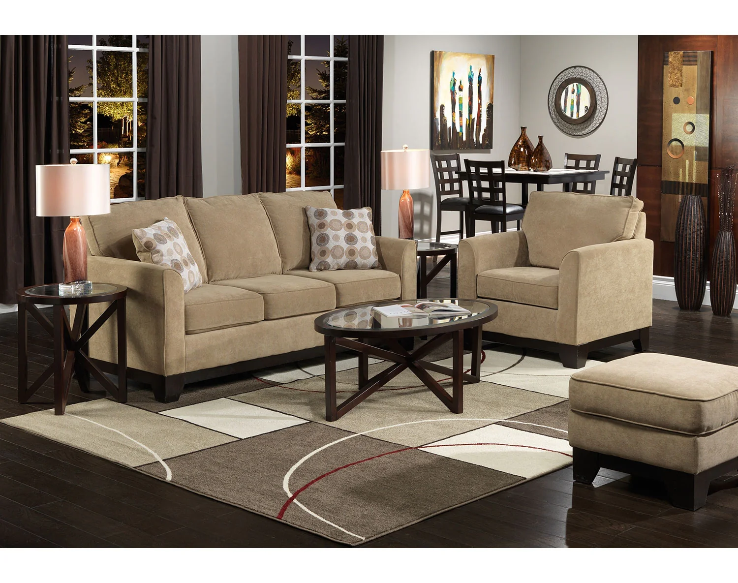Sand Castle Sofa - Light Brown - Image 2