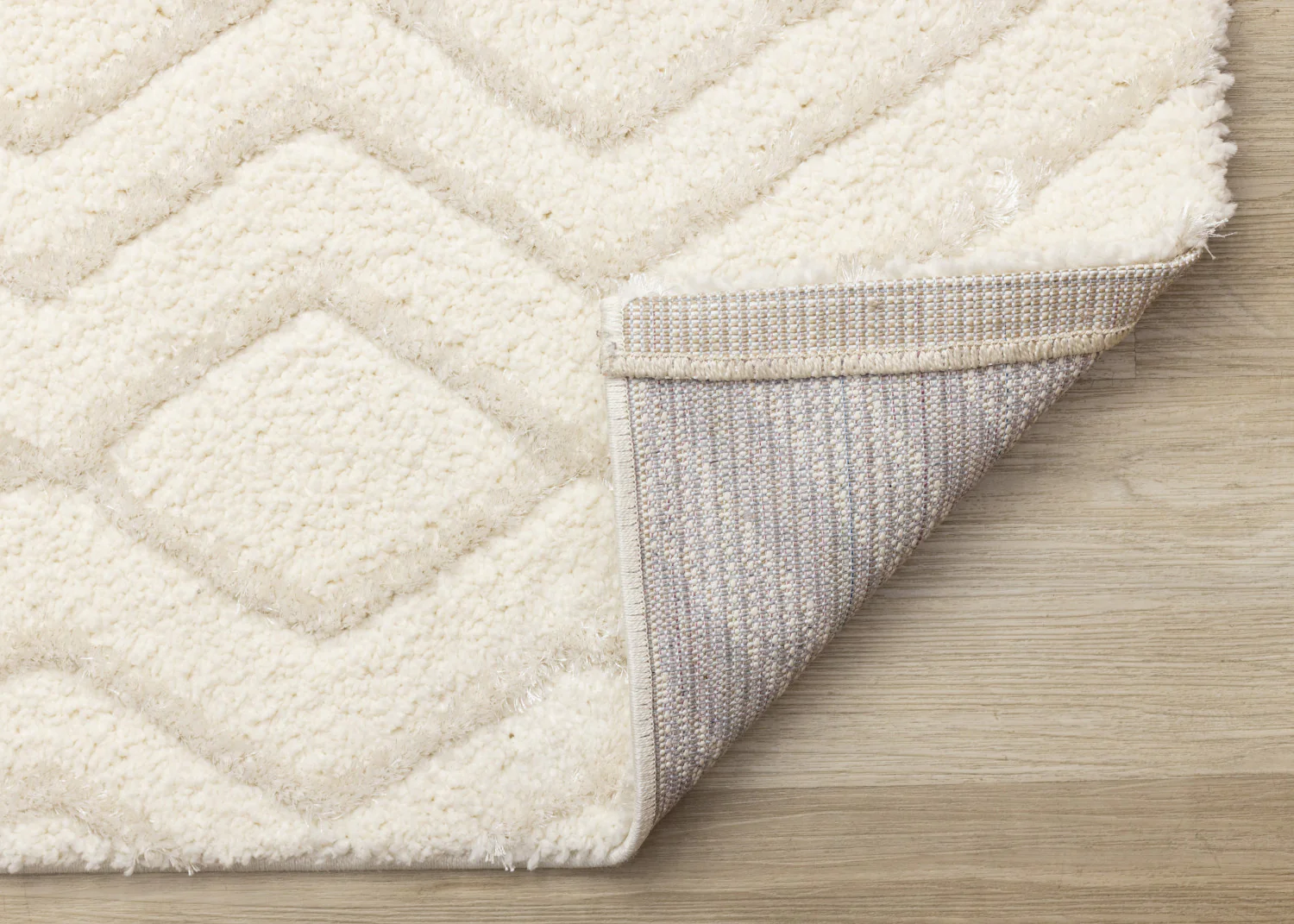 Sasha Soft Diamonds Area Rug - 7' X 10' - Cream - Image 7