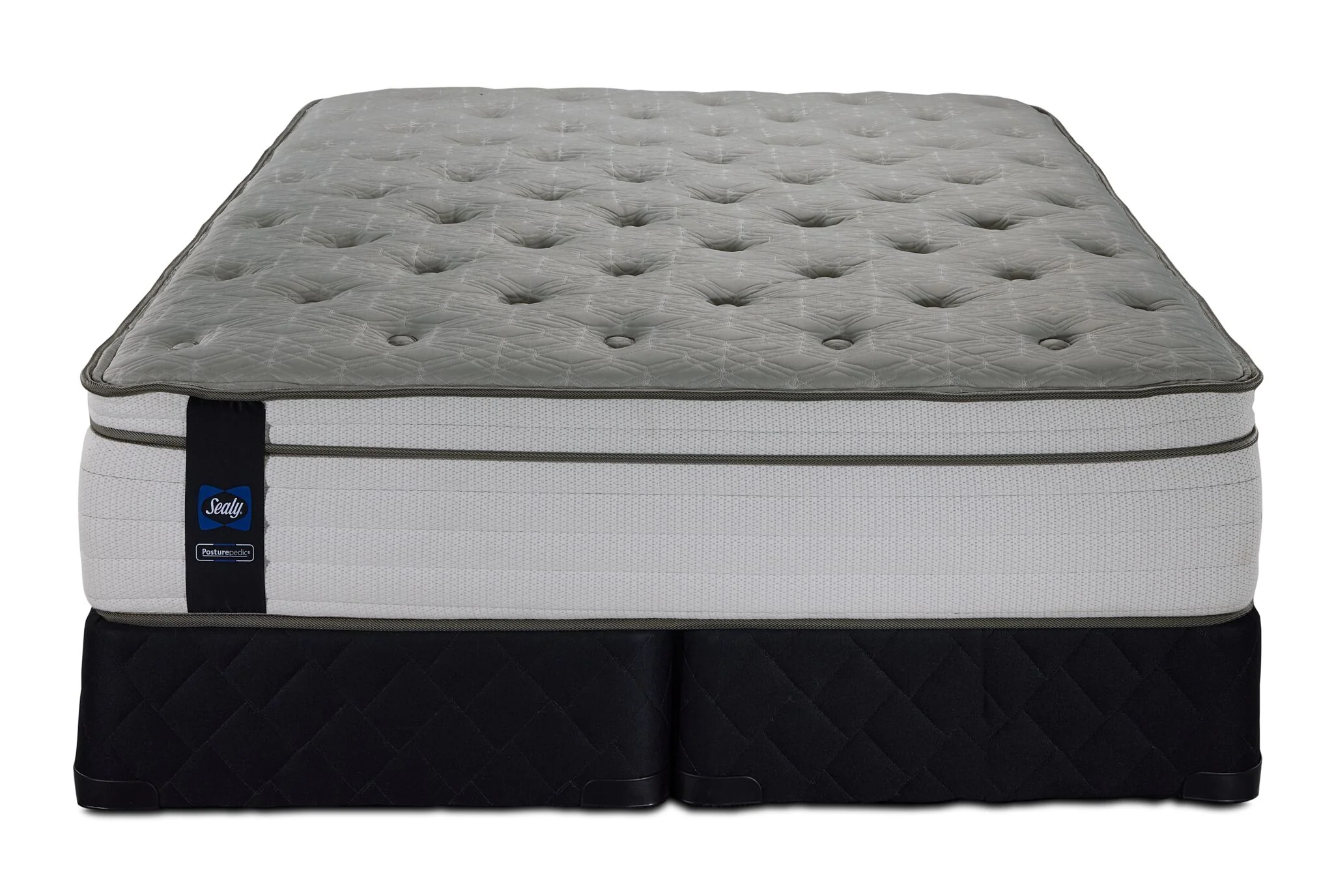 Sealy Posturepedic® Correct Comfort 4 Firm Eurotop Queen Mattress and Split Boxspring Set - Image 2