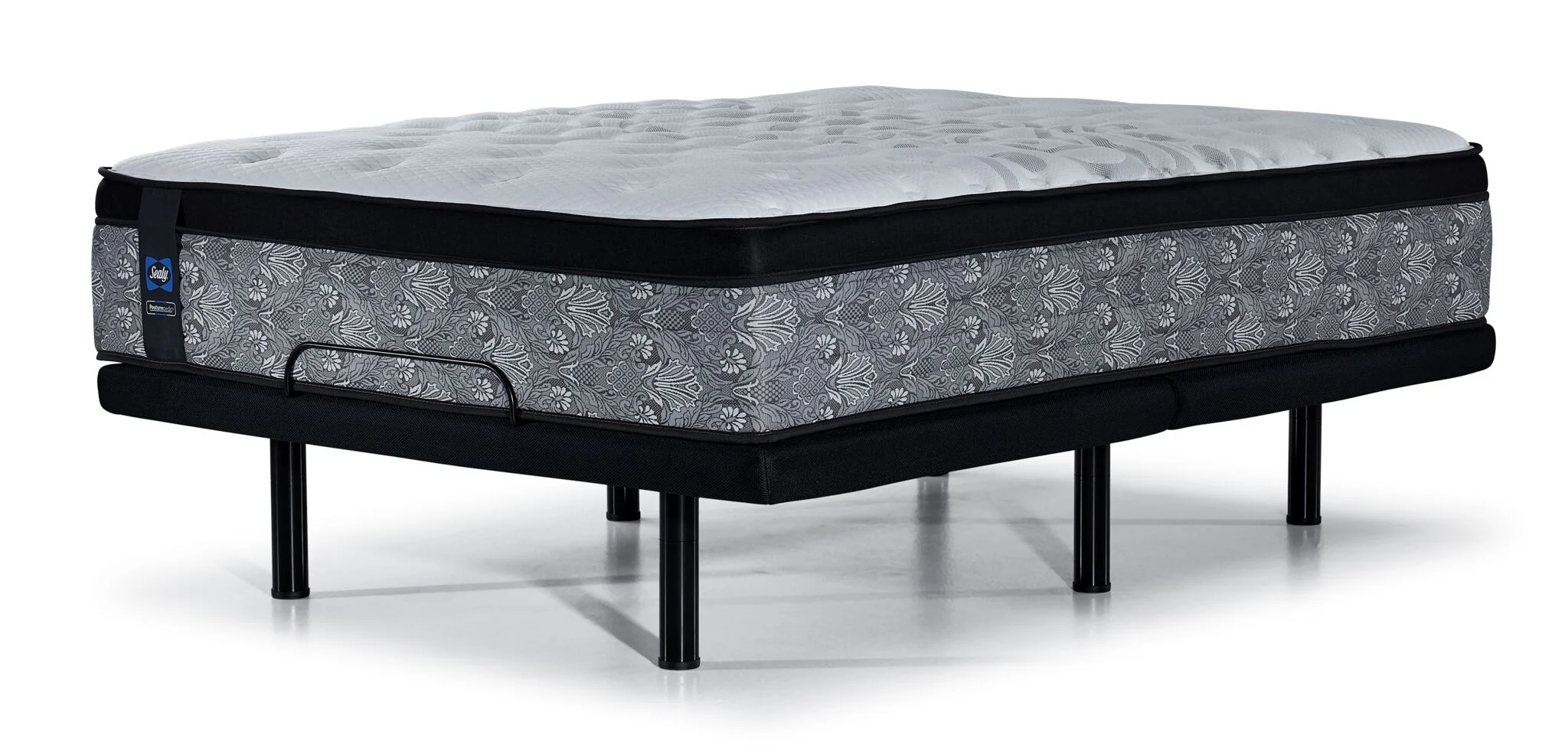 Sealy Posturepedic® Correct Comfort III Firm Eurotop King Mattress and L2 Motion Pro Adjustable Base - Image 2