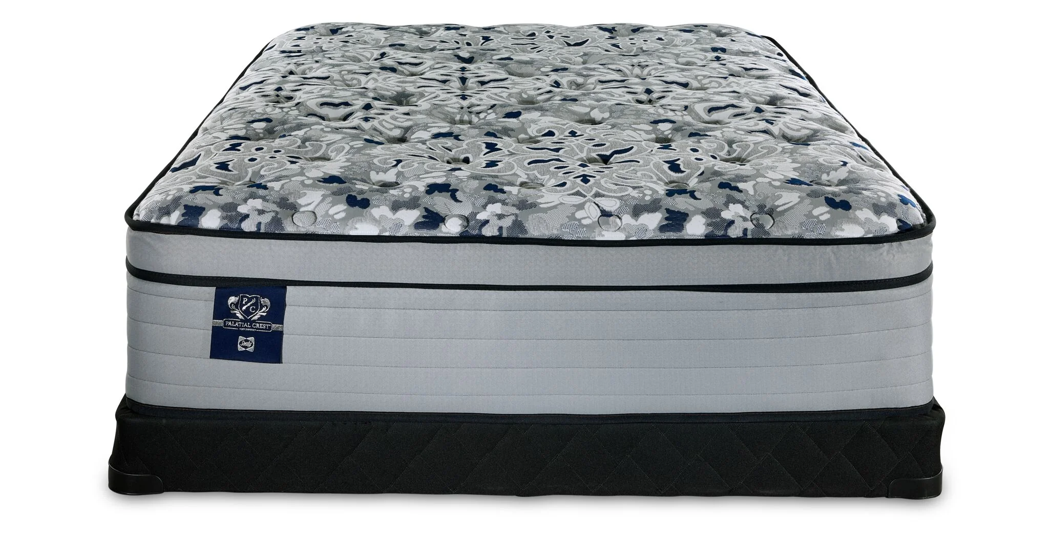Sealy Posturepedic® Palatial Crest® Kamden II Firm Eurotop Queen Mattress and Low Profile Boxspring Set - Image 2