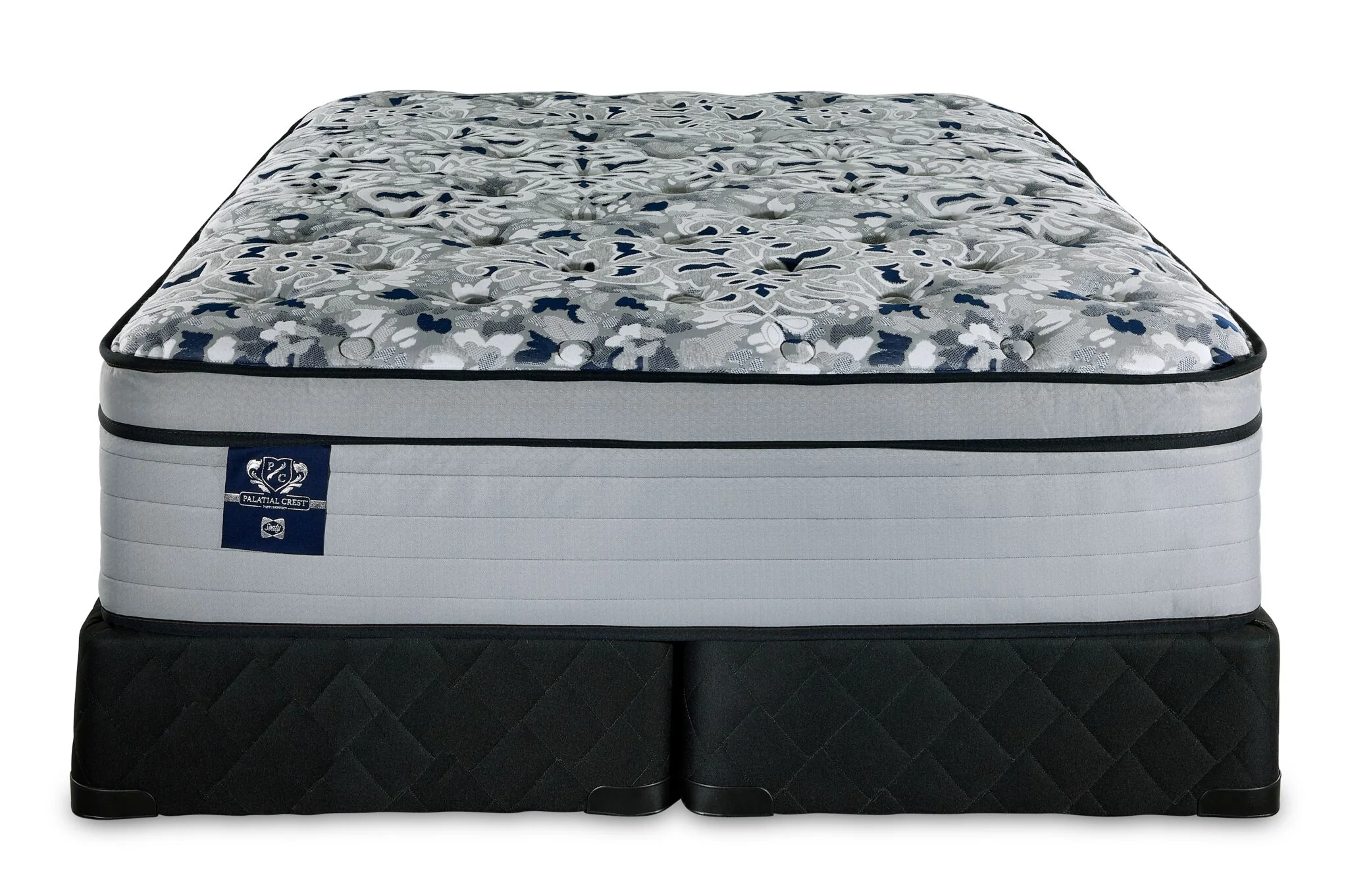 Sealy Posturepedic® Palatial Crest® Tenley II Medium Eurotop King Mattress and Split Boxspring Set - Image 2