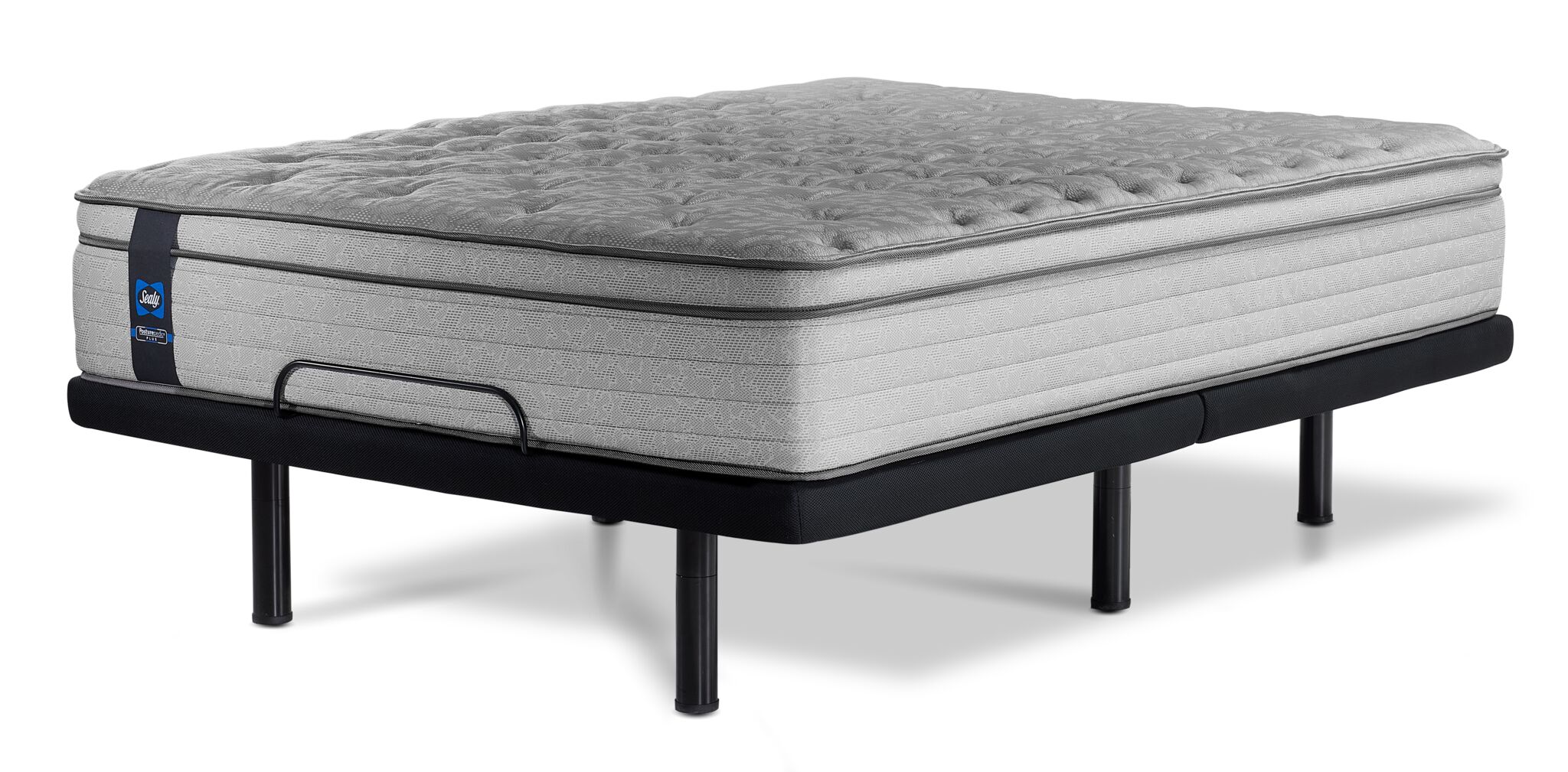Sealy Posturepedic® Plus Sterling Artemis Euro Top Luxury Firm Twin XL Mattress and L2 Motion Pro Adjustable Base - Image 2