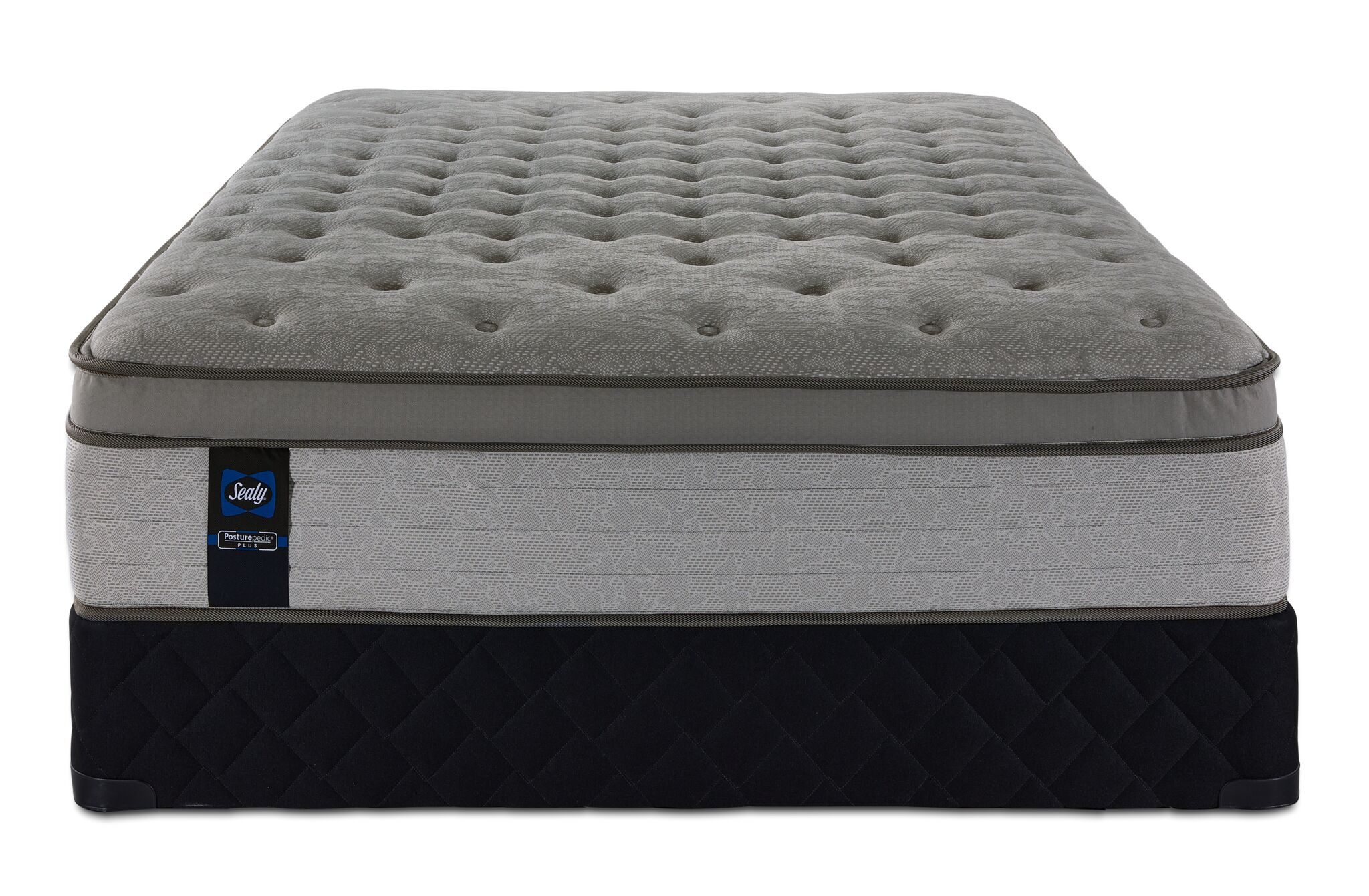 Sealy Posturepedic® Plus Sterling Hera Plush Euro Top Full Mattress and Boxspring Set - Image 2