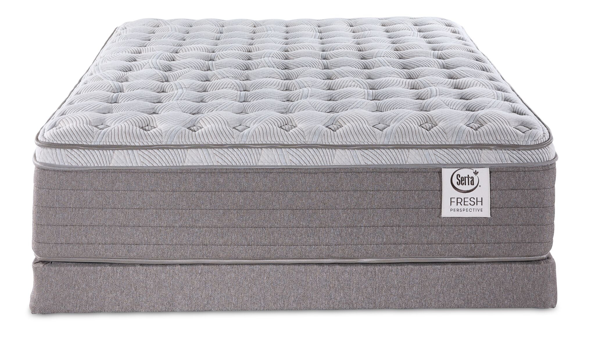 Serta Fresh Perspective Medium Twin Mattress and Low Profile Boxspring Set - Image 2