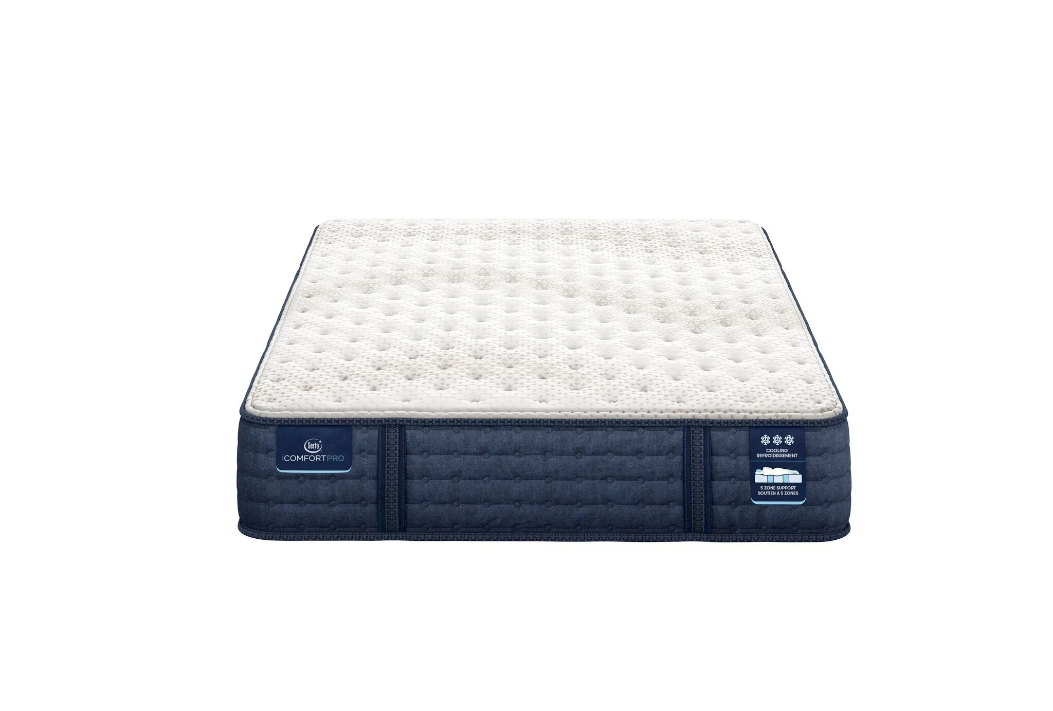 Serta iComfort PRO Scotland Firm Queen Mattress and Low Profile Split Boxspring Set - Image 2