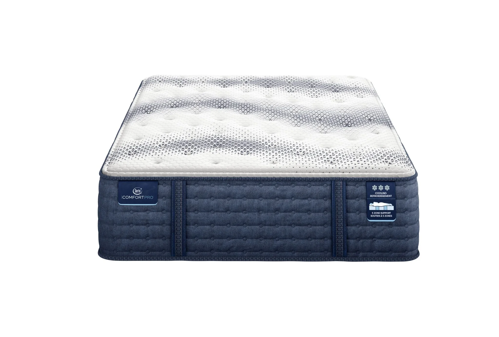 Serta iComfort PRO Tropea Tight Top Plush Queen Mattress and Boxspring Set - Image 2