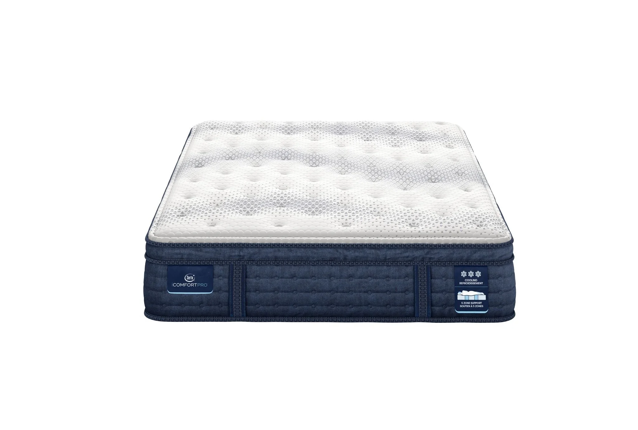 Serta iComfort PRO Whitby Plush Queen Mattress and Split Boxspring Set - Image 2