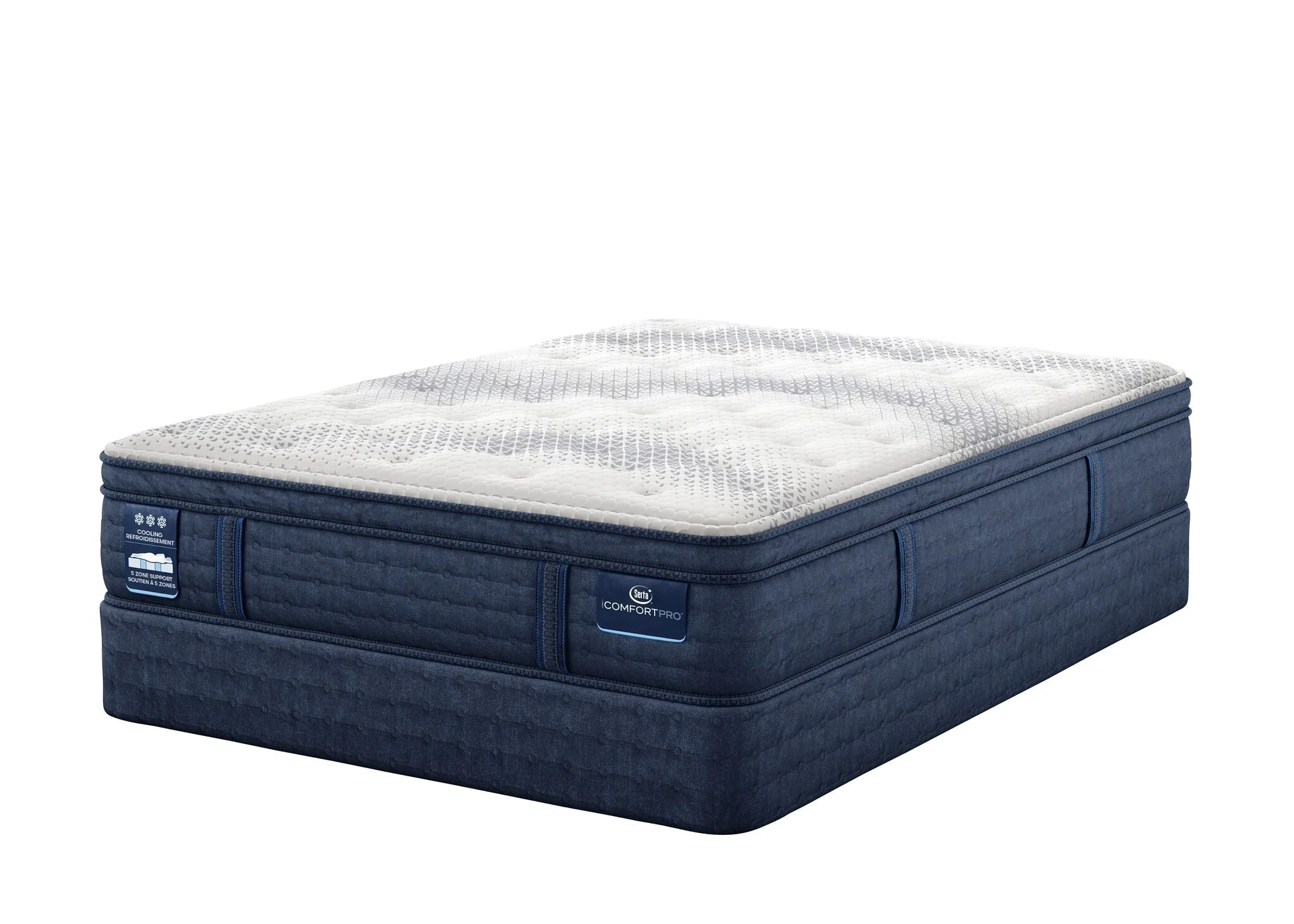 Serta iComfort PRO Whitby Plush Twin XL Mattress and Boxspring Set