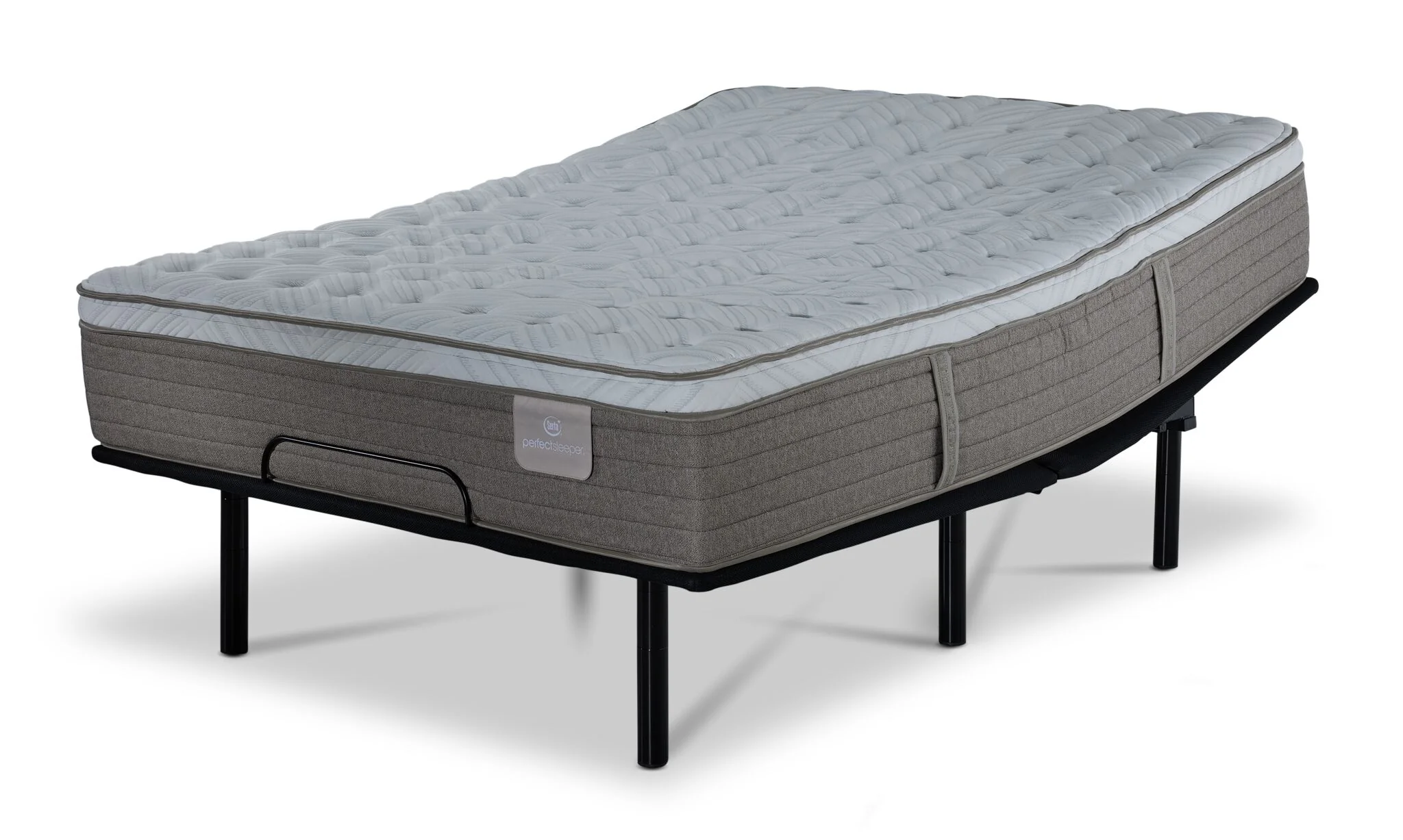 Serta® Perfect Sleeper Provence Firm Eurotop King Mattress and L2 Pro Motion Adjustable Base
