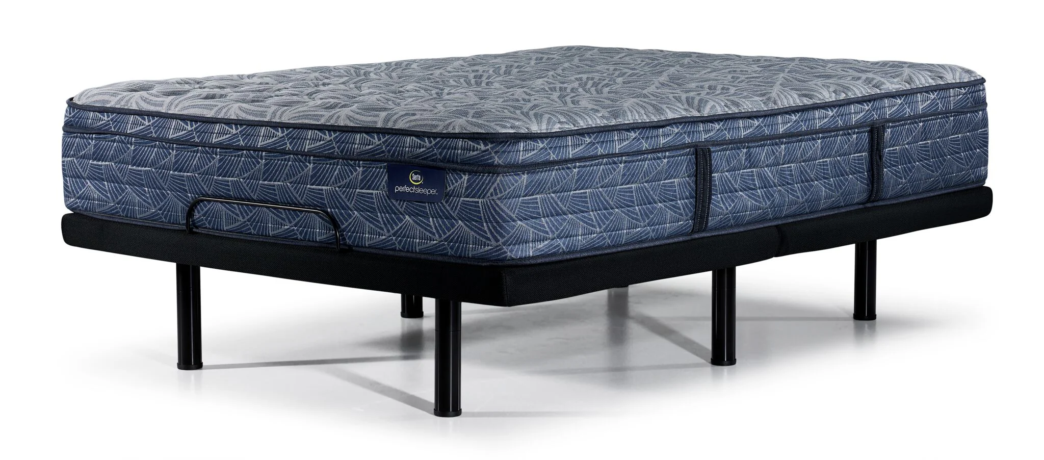 Serta® Perfect Sleeper Thrive Medium Euro Top Queen Mattress and L2 Pro Motion Adjustable Base - Image 2