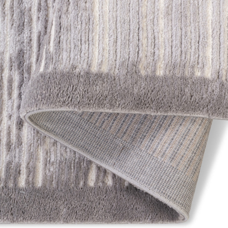 Sherpa Stripes Rug - 6' x 9' - Grey - Image 2
