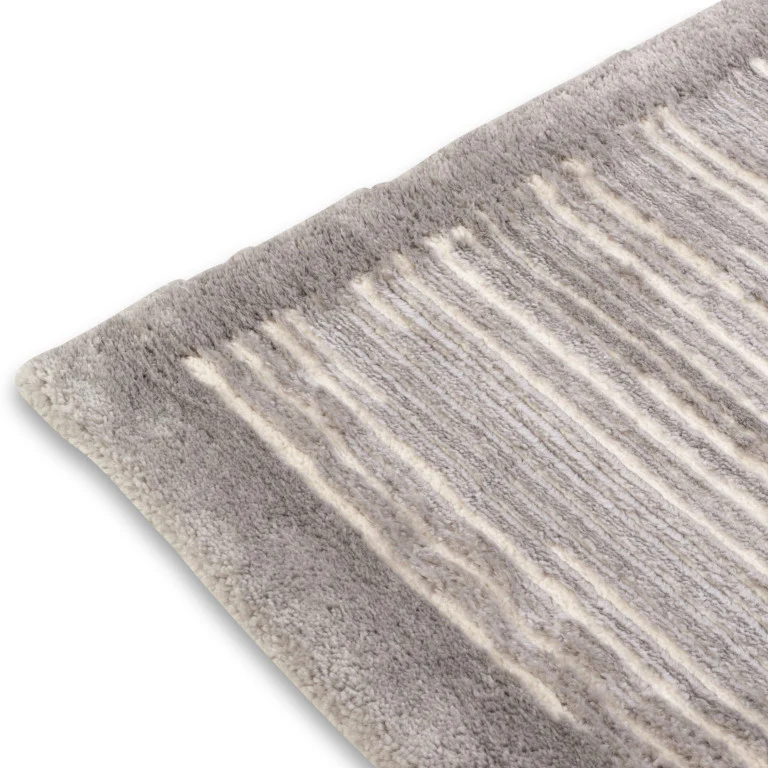 Sherpa Stripes Rug - 6' x 9' - Grey - Image 3
