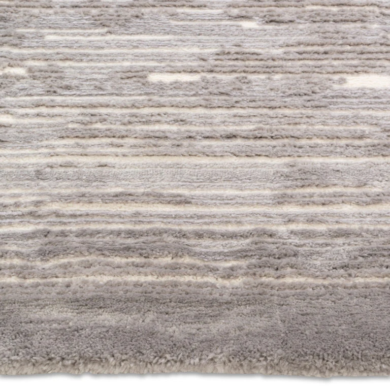 Sherpa Stripes Rug - 6' x 9' - Grey - Image 4