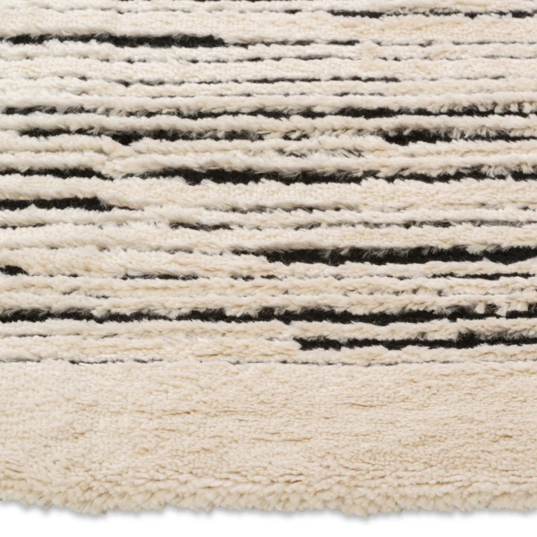 Sherpa Stripes Rug - 8' x 10' - White - Image 4