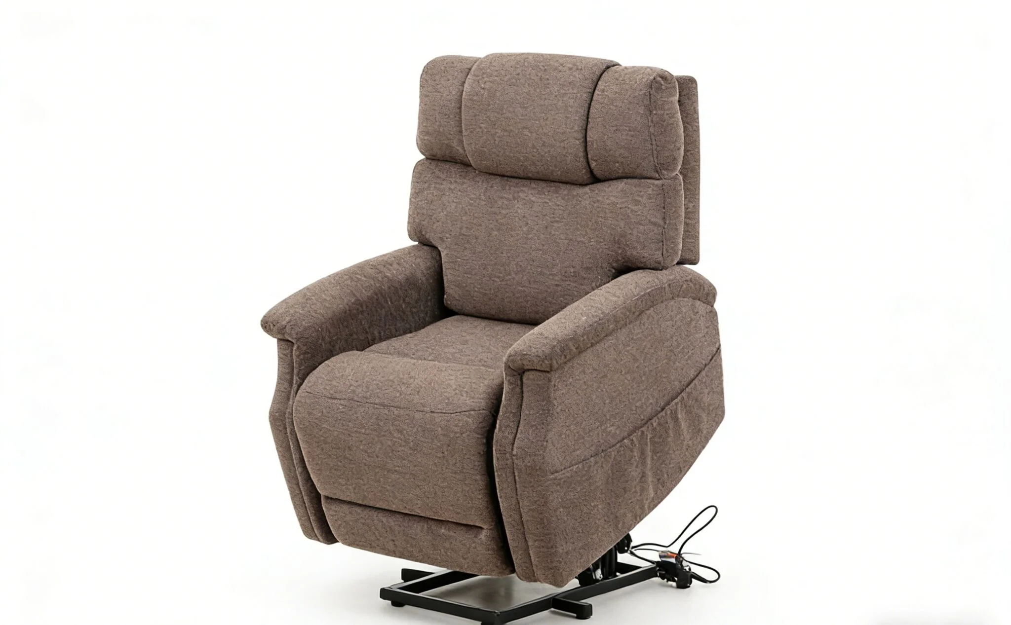 Sicily Power Lift Recliner - Dark Brown - Image 6