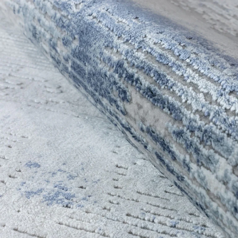 Skadi Casual Rug - 8' x 10' - Blue/White - Image 4