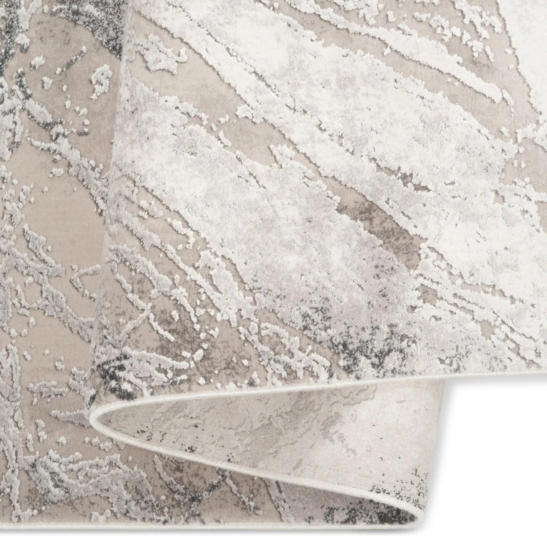 Skadi Marble Rug - 9' x 12' - Grey/Beige - Image 3