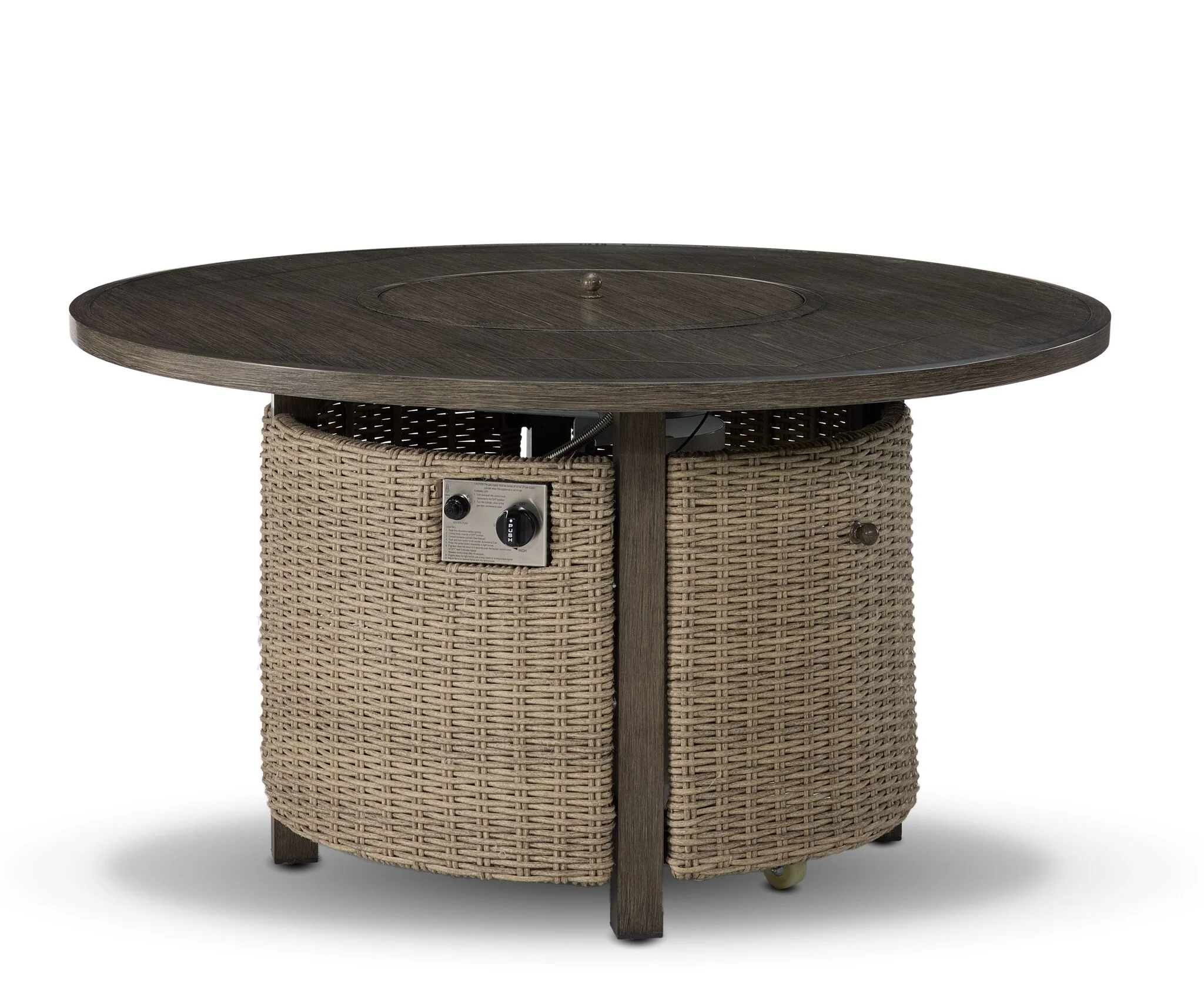Staten Island Outdoor Fire Table - Grey - Image 2