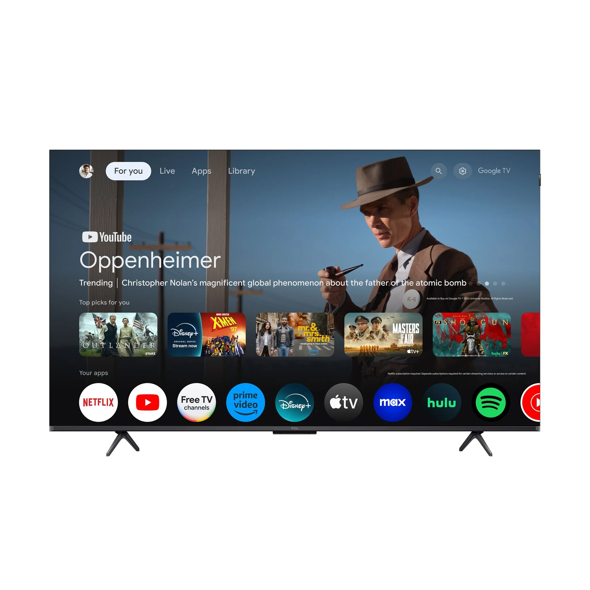 TCL 65” Q7K Series 4K QLED with Dolby Vision HDR & Dolby Atmos Smart TV with Google TV - 65Q7K - Image 3