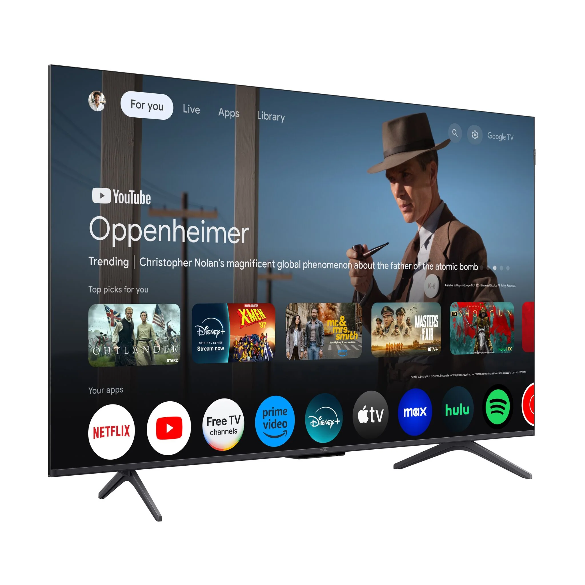 TCL 75” Q7K Series 4K QLED with Dolby Vision HDR & Dolby Atmos Smart TV with Google TV - 75Q7K - Image 4