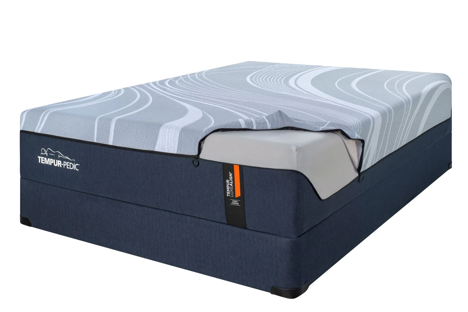 Tempur-Pedic LuxeAlign® 2.0 Firm 13" King Mattress and Split Boxspring Set - Image 4