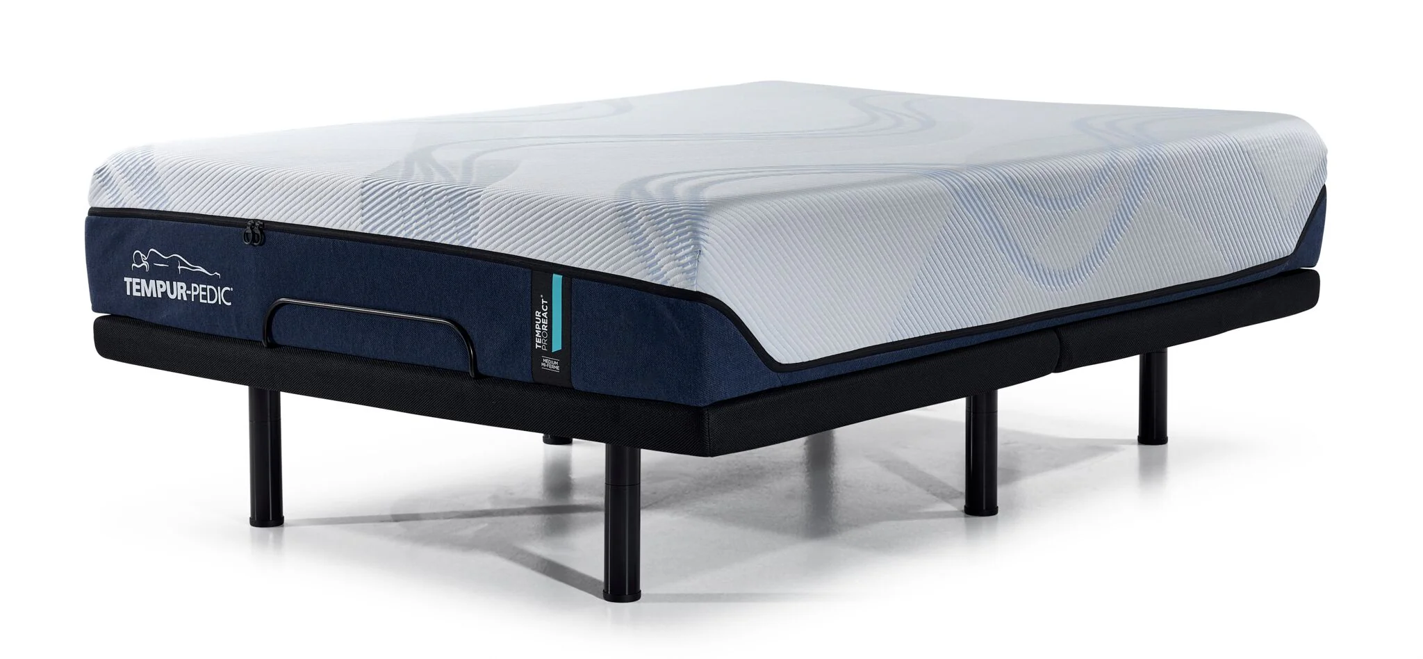Tempur-Pedic Pro-React 2.0 Medium 12" Queen Mattress and L2 Motion Pro Adjustable Base - Image 2