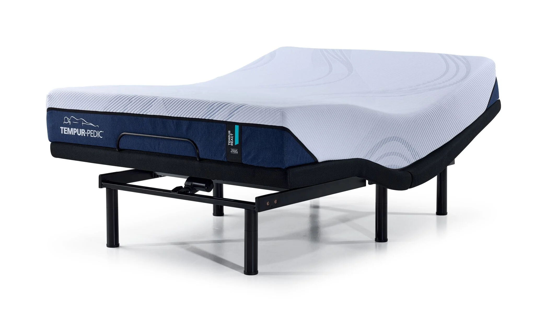 Tempur-Pedic React 2.0 Medium 10" King Mattress and L2 Motion Fit Adjustable Base - Image 3
