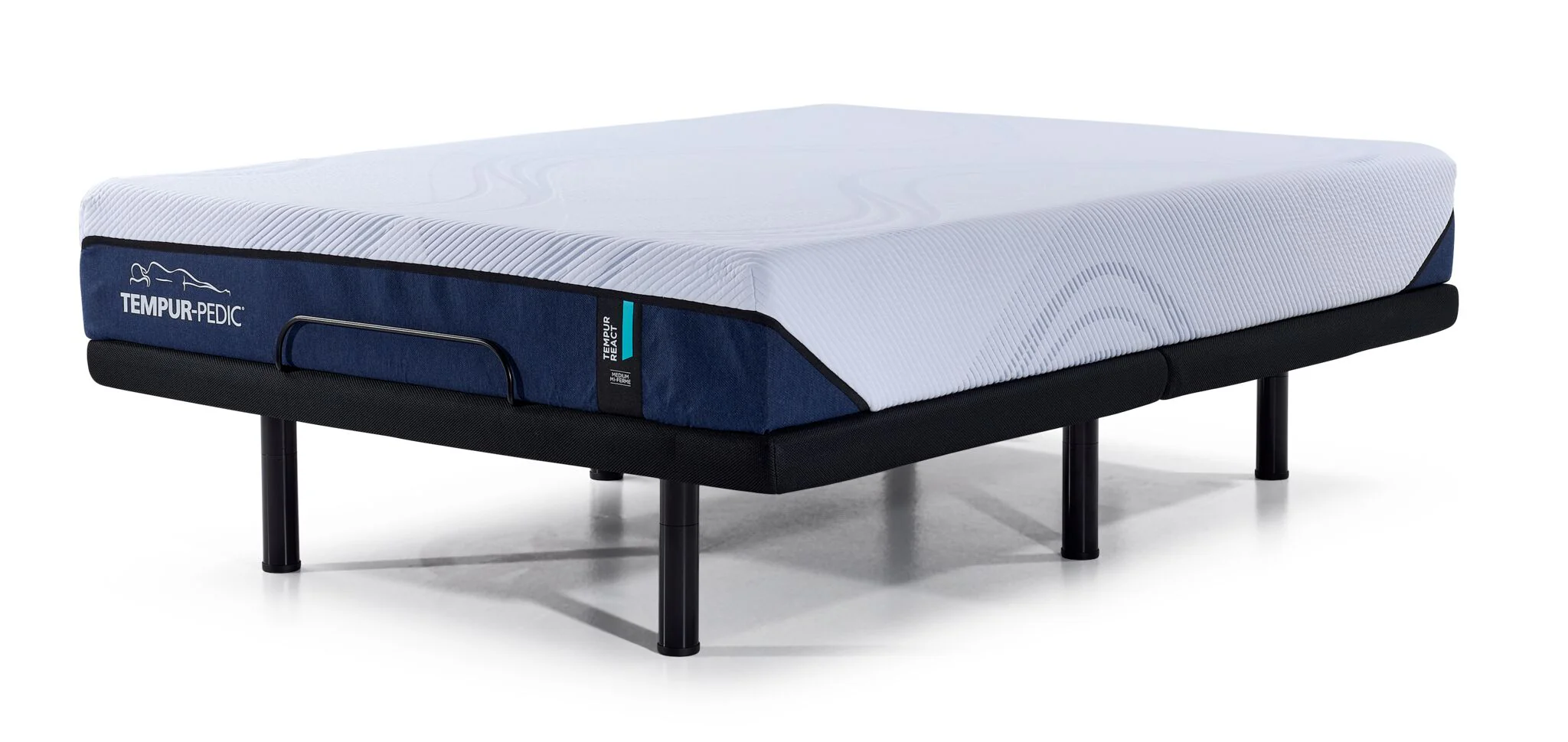 Tempur-Pedic React 2.0 Medium 10" Queen Mattress and L2 Motion Pro Adjustable Base - Image 2