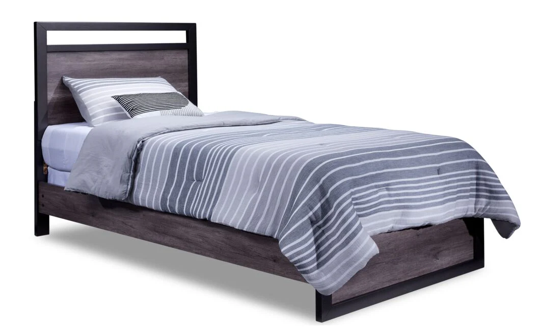 Terra 3-Piece Full Bed - Grey