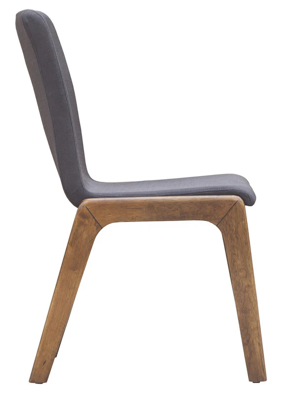 Thomaa Dining Chair Set - Brown/Dark Grey - Set of 2 - Image 5
