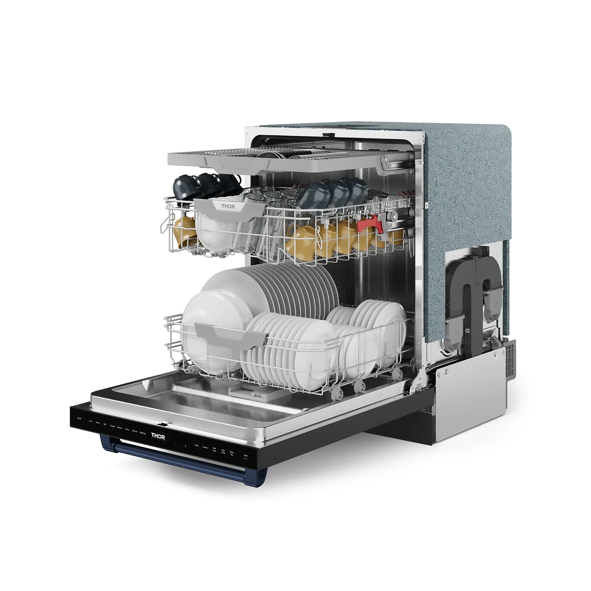 Thor Kitchen Black Stainless Steel Dishwasher (Gordon Ramsay Series) - DW24X8BA00-BLU - Image 4